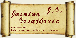 Jasmina Vrsajković vizit kartica